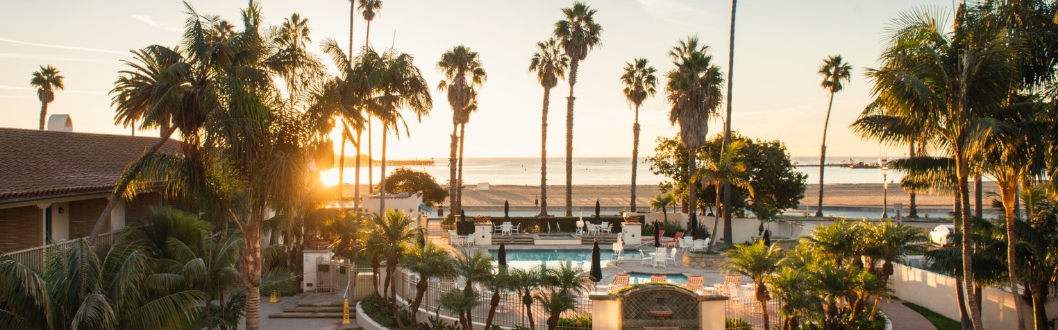 The guest room balcony leading to the pool