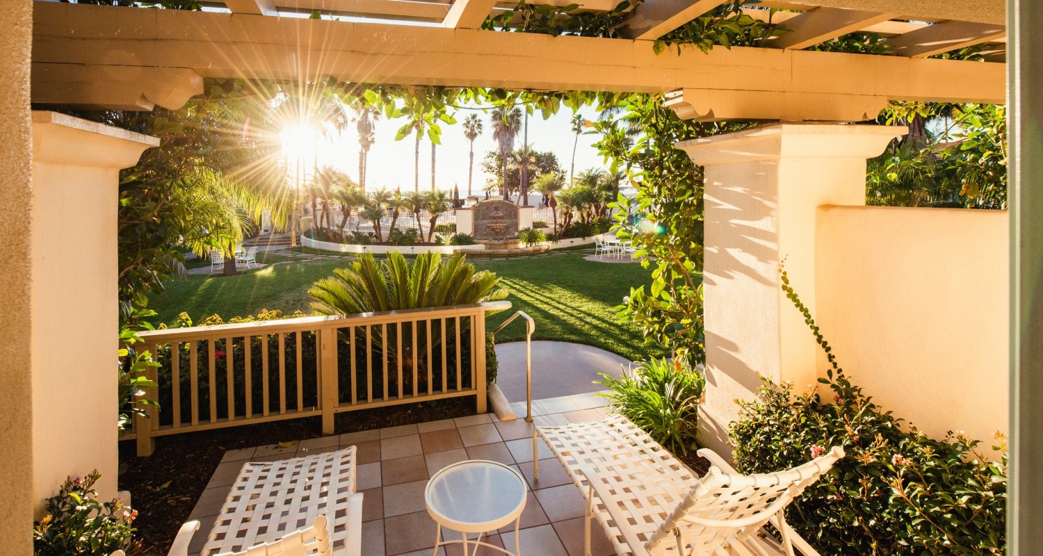Guest room patio