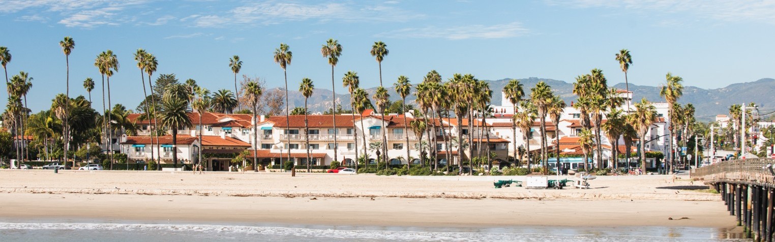 An ocean view from the local beach.