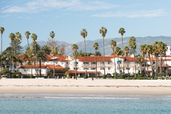 An ocean view from the local beach.